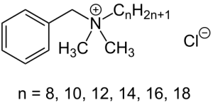 Benzalkoniumchlorid Strukturformel