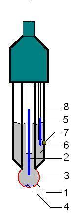 Glasselektrode zur pH-Bestimmung