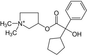 Glycopyrroniumbromid Strukturformel