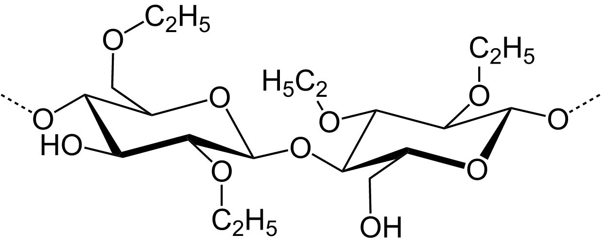 Ethylcellulose Strukturformel